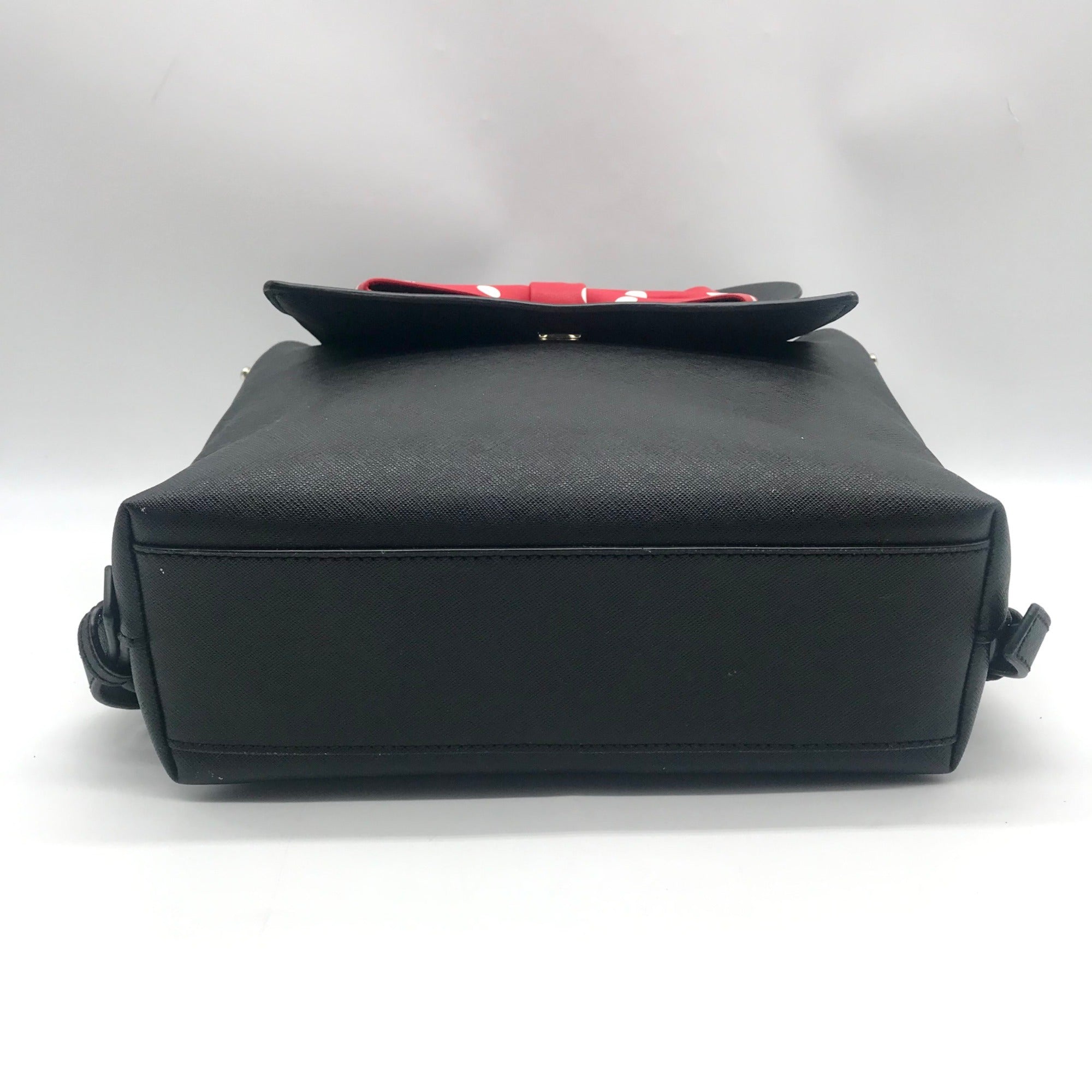 Kate Spade Black Saffiano Leather Minnie Mouse Mini Backpack