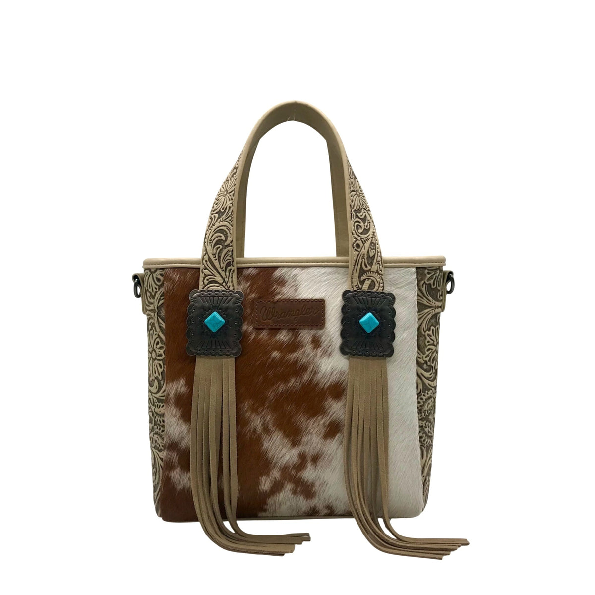 Wrangler Cowhide Fringe Concealed Carry Purse