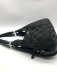 Coach Black Signature Cavas Hobo Bag 21125