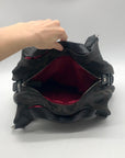 Coach Black Signature Cavas Hobo Bag 21125