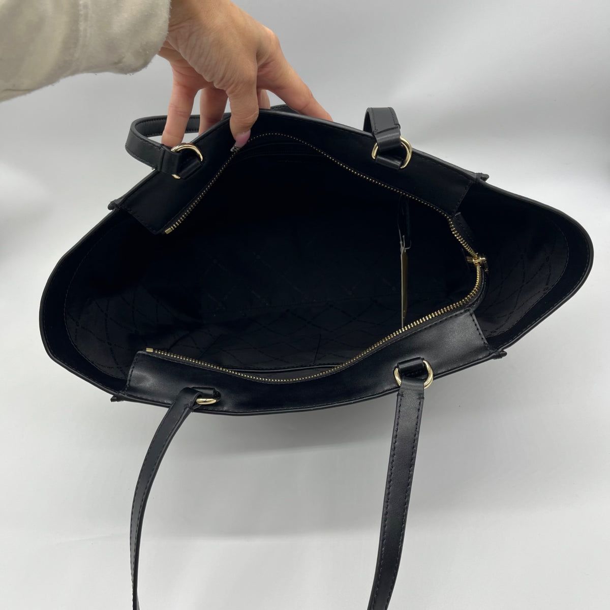 Michael Kors Black Leather Large Shoulder Bag