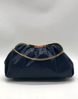 I.N.C. Navy Blue Faux Leather-Reptile Crossbody Bag