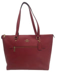 Coach Red Apple Pebbled Leather Gallery Tote 79608