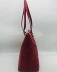 Coach Red Apple Pebbled Leather Gallery Tote 79608