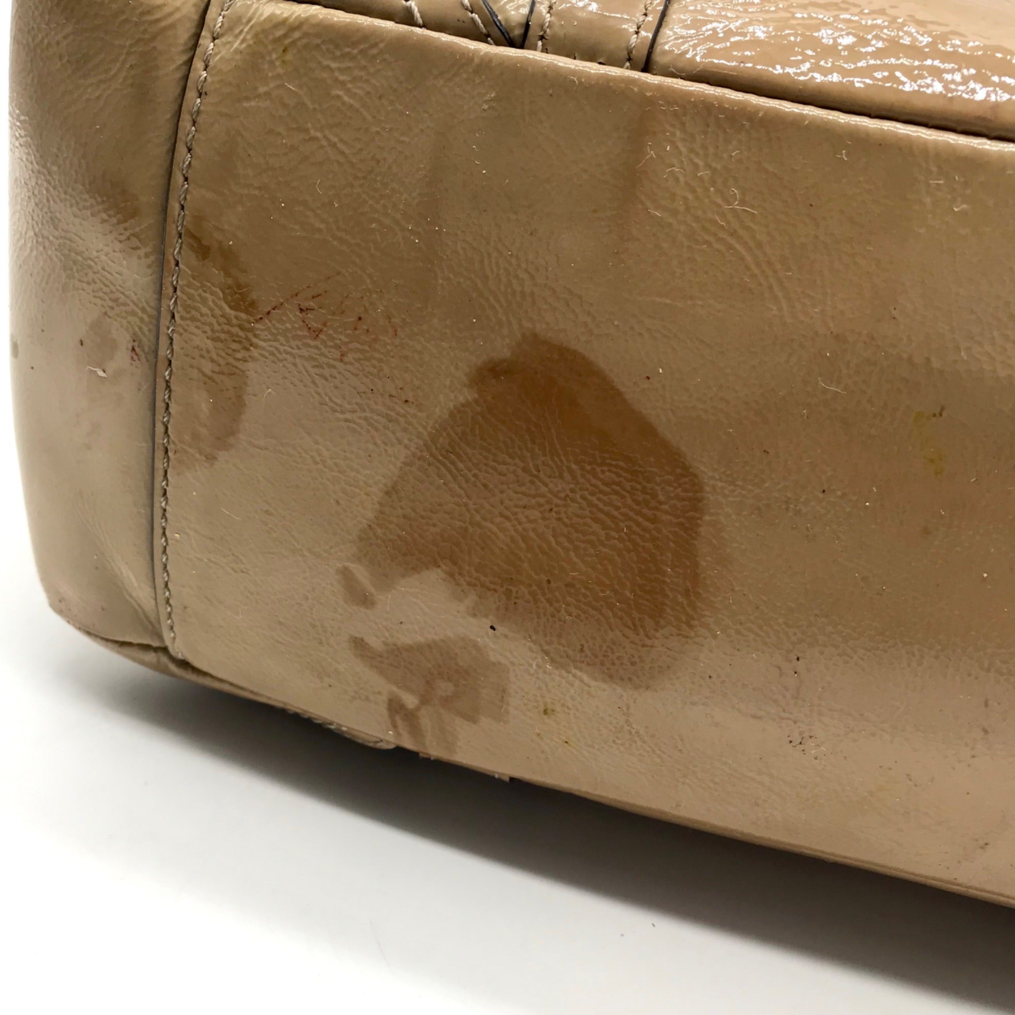 Coach Tan Patent Leather Coach Gallery Tote Bag 10380M
