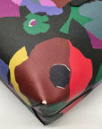 Kate Spade Black Leather Molly Floral Collage Tote Bag