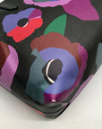 Kate Spade Black Leather Molly Floral Collage Tote Bag
