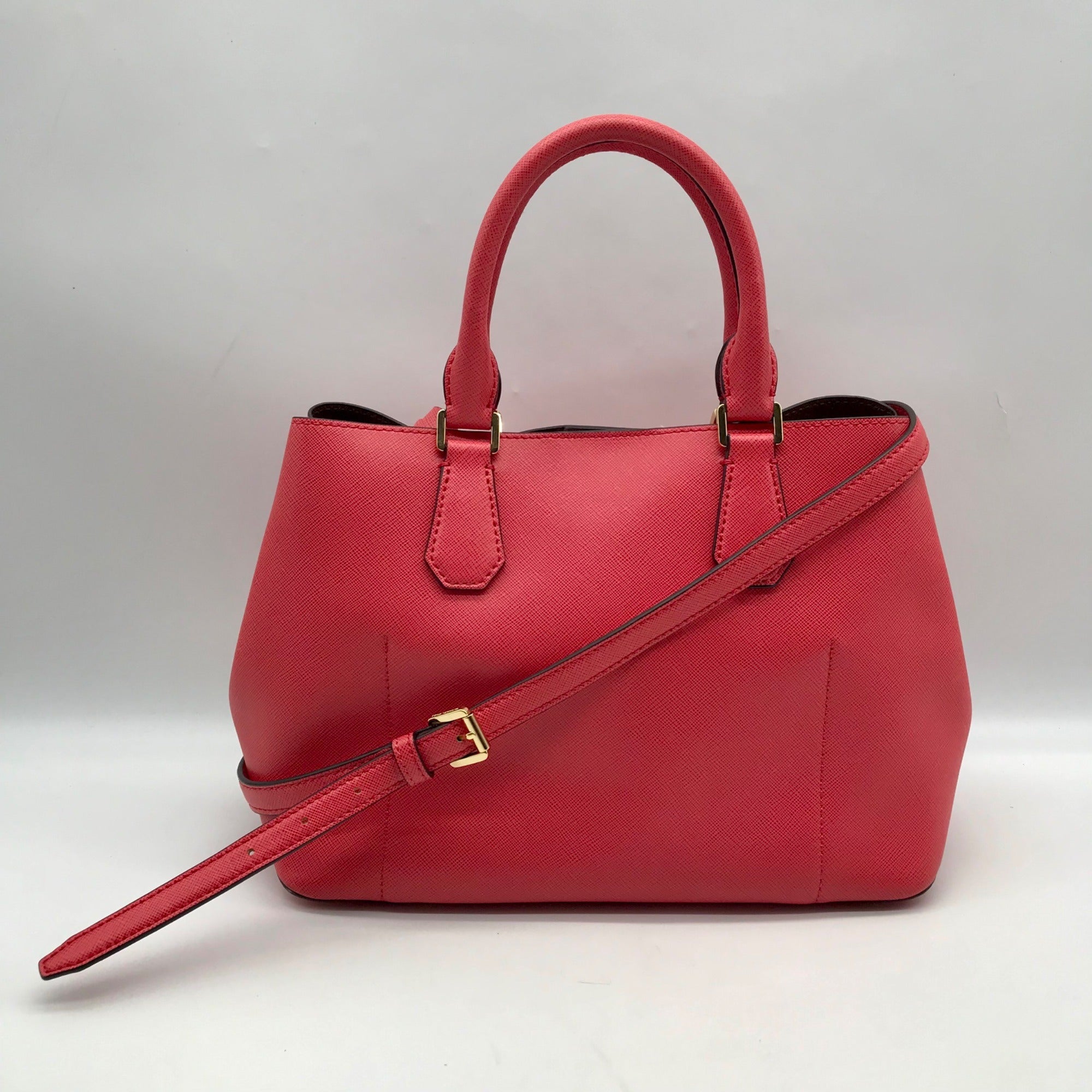 Michael Kors Greenwich Rose Pink Saffiano Leather Tote Bag