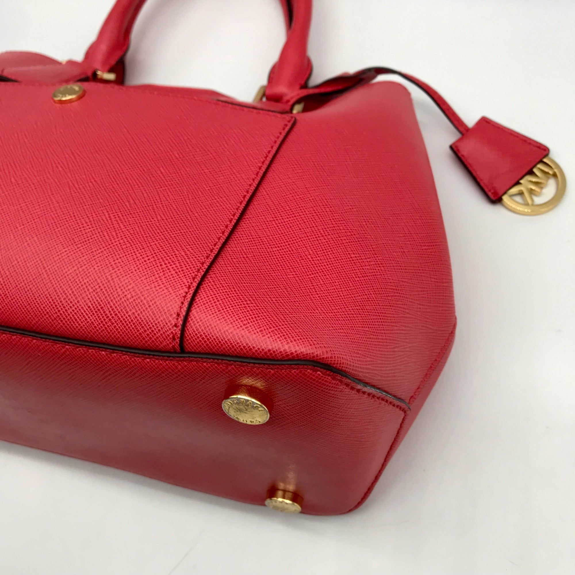 Michael Kors Greenwich Rose Pink Saffiano Leather Tote Bag