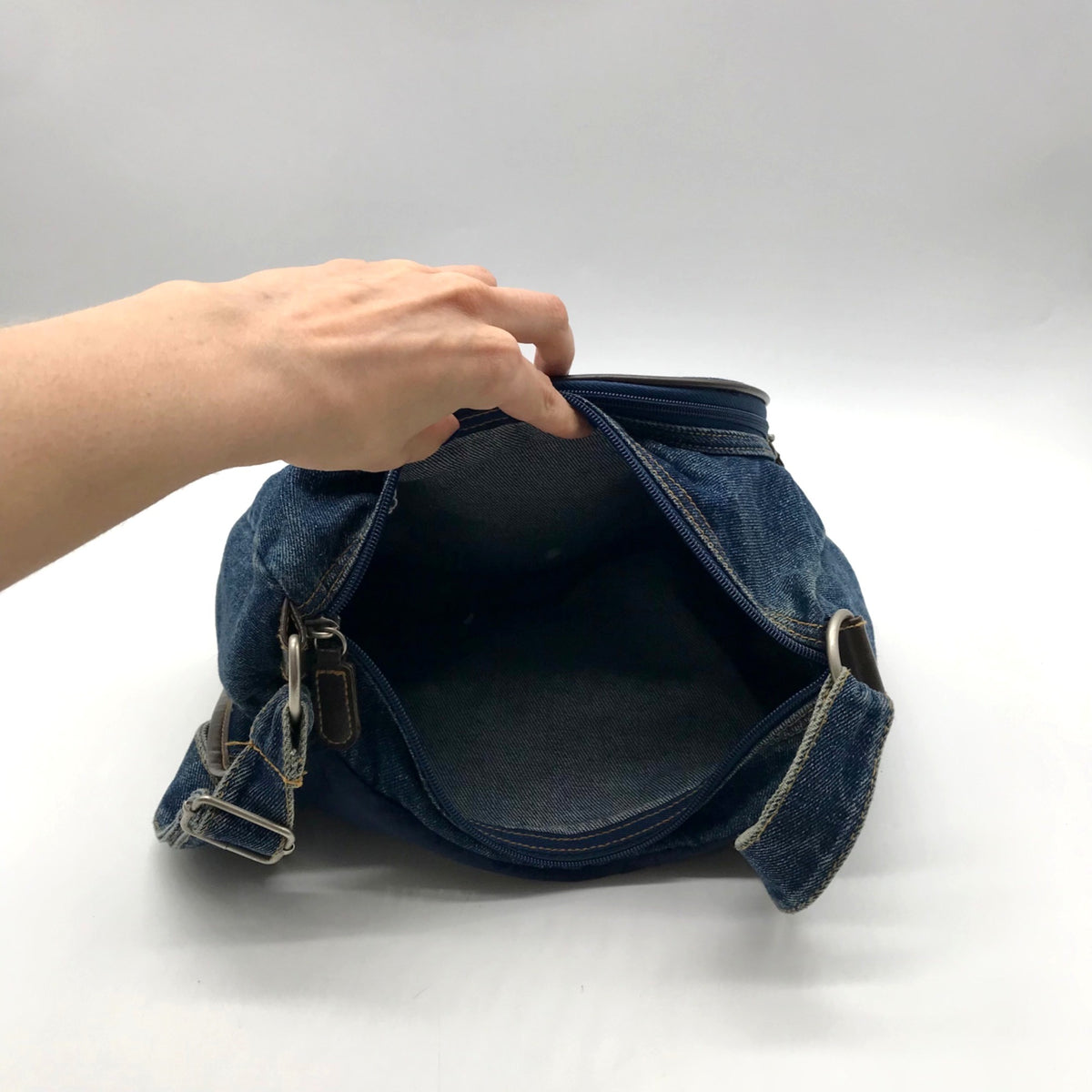 Blue Denim  Shoulder Bag