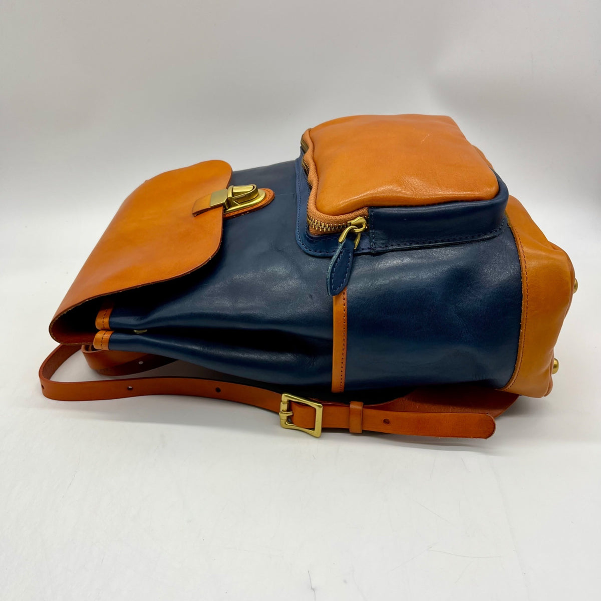 Old Trend Blue Genuine Leather Out West Backpack