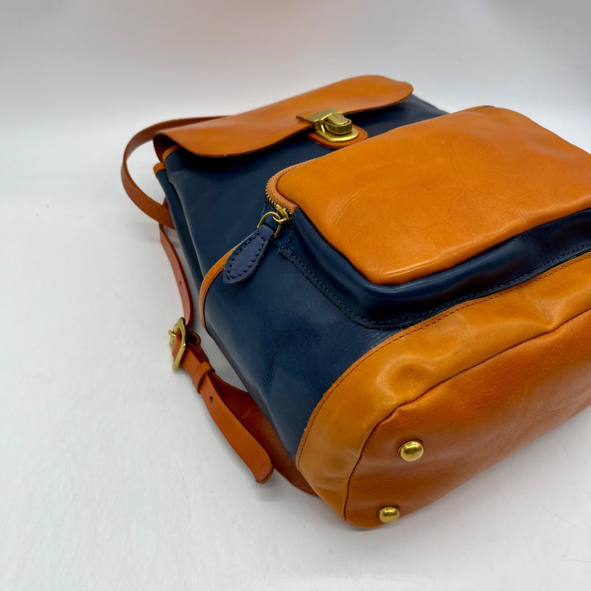 Old Trend Blue Genuine Leather Out West Backpack