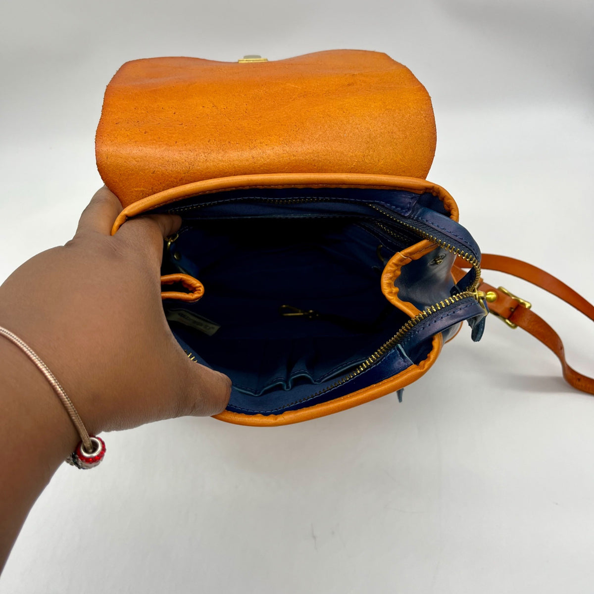 Old Trend Blue Genuine Leather Out West Backpack