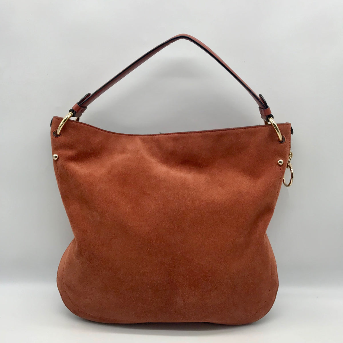 Rebecca Minkoff Brown Suede Jody Convertible Shoulder Bag