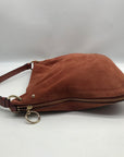 Rebecca Minkoff Brown Suede Jody Convertible Shoulder Bag