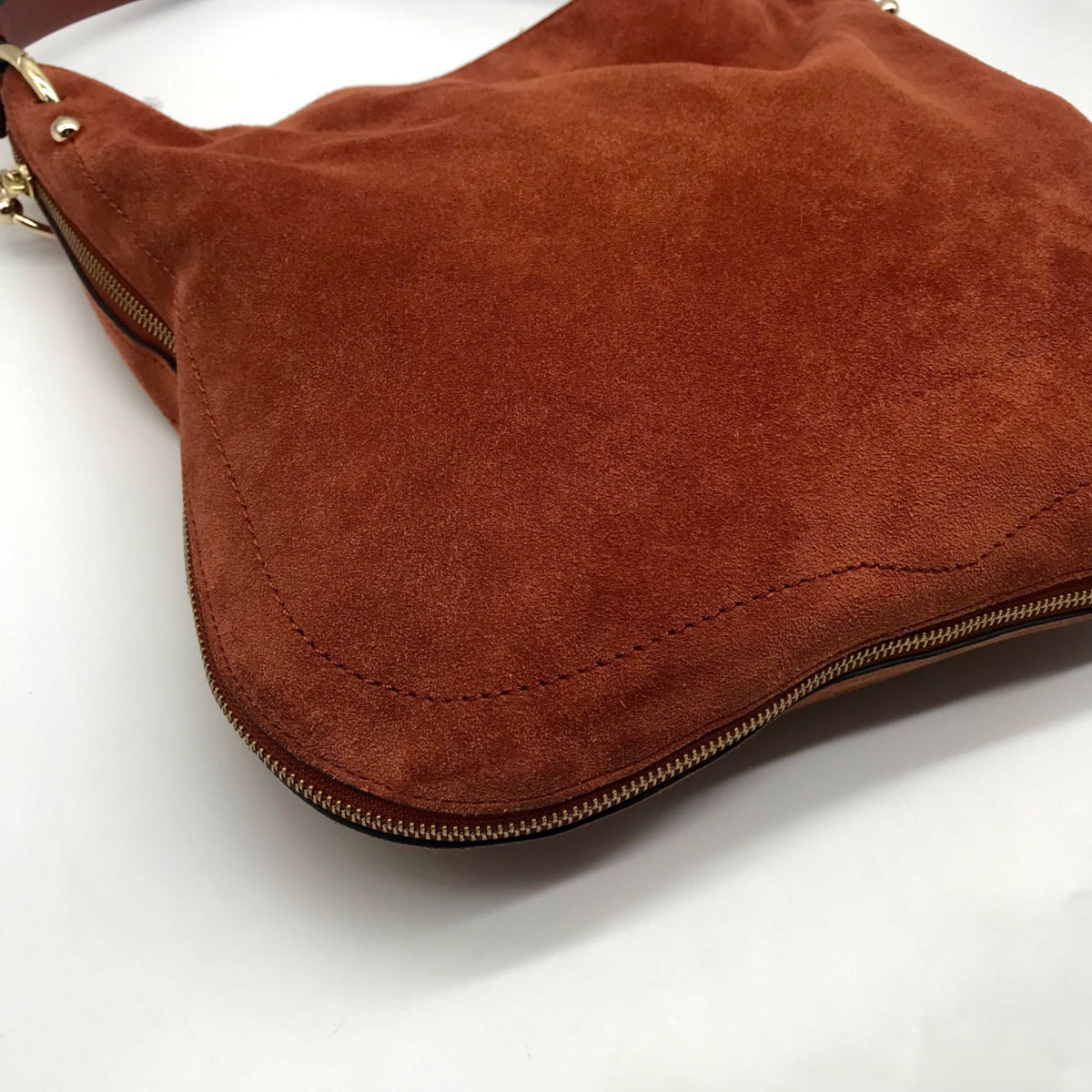 Rebecca Minkoff Brown Suede Jody Convertible Shoulder Bag