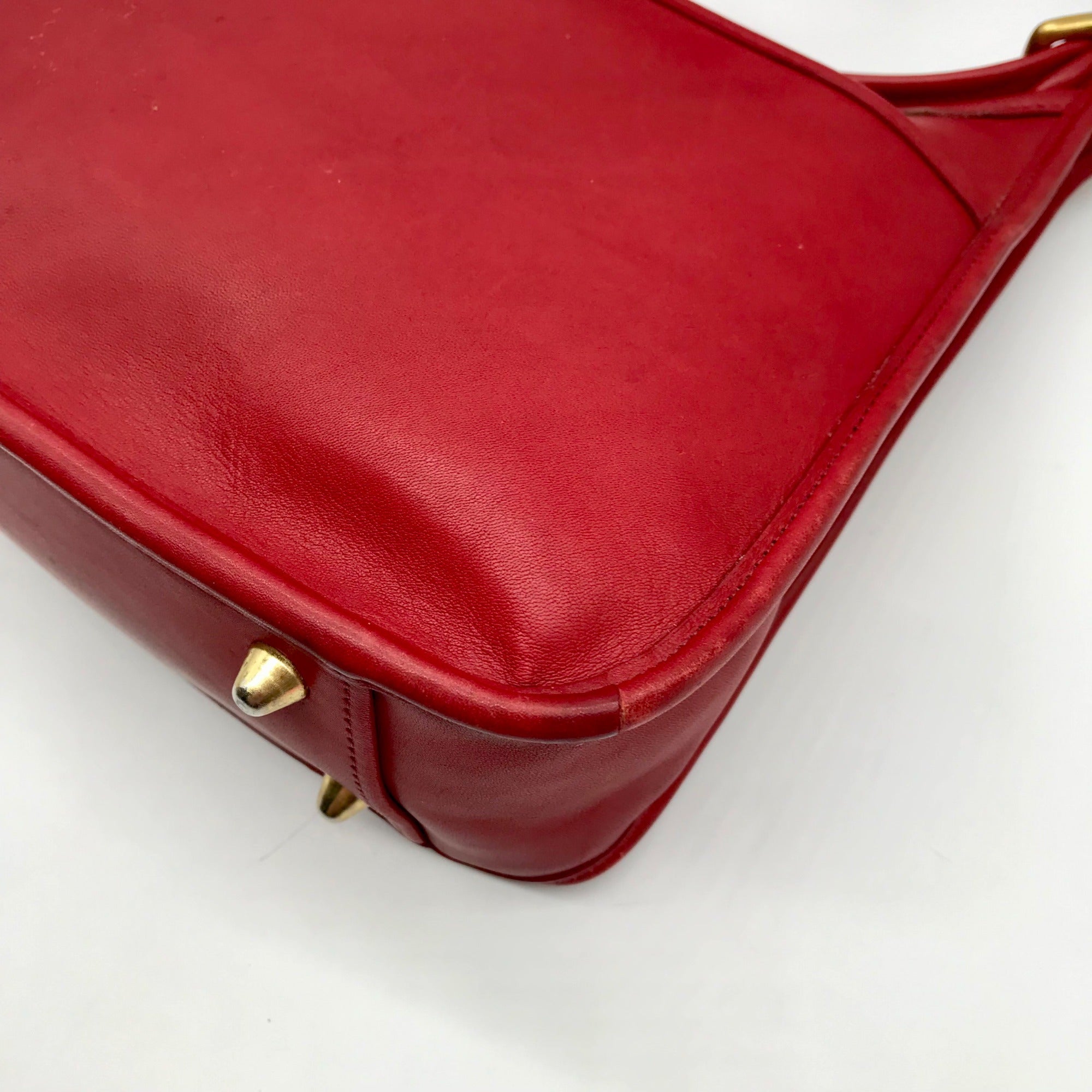 Coach Red Leather Vintage Legacy Zip Crossbody 9966