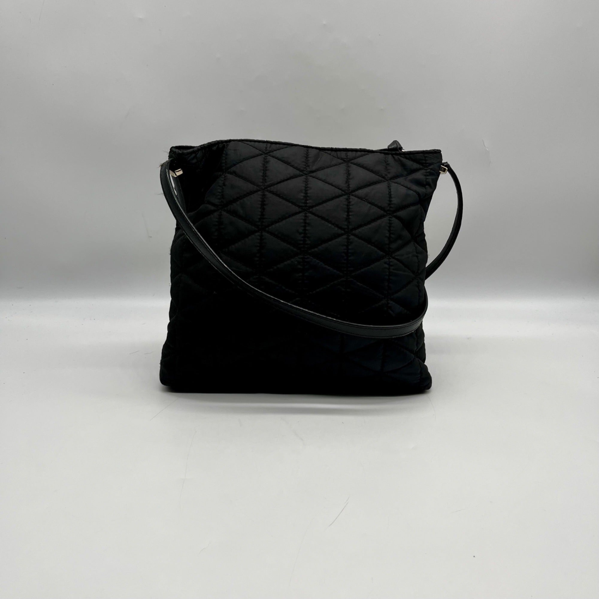 Kate Spade Black Quilted Fabric Wilson Dessi Bag