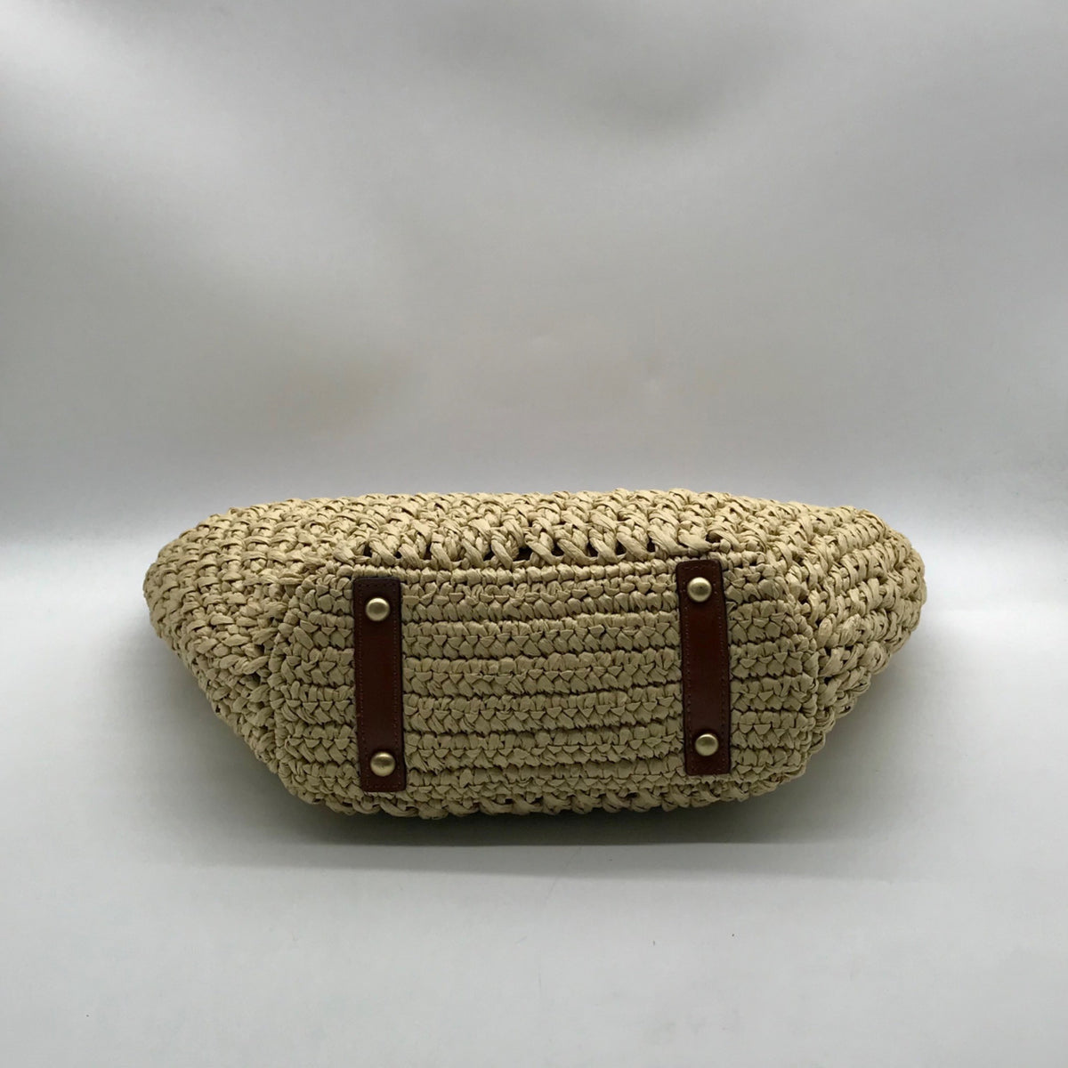 Patricia Nash Tan Woven Raffia Handbag