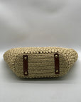 Patricia Nash Tan Woven Raffia Handbag