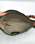 Dooney & Bourke Emerald Green Pebble Leather Shoulder Bag