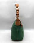 Dooney & Bourke Emerald Green Pebble Leather Shoulder Bag