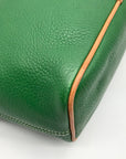 Dooney & Bourke Emerald Green Pebble Leather Shoulder Bag