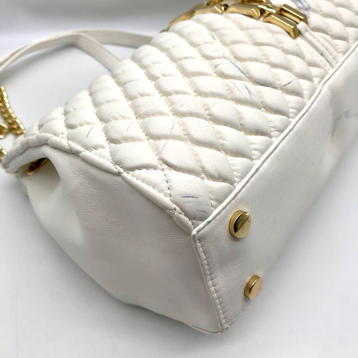 I.N.C International Concepts Vanilla Quilted Harrper Aurora Shoulder Bag