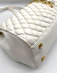 I.N.C International Concepts Vanilla Quilted Harrper Aurora Shoulder Bag