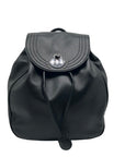 Longchamp Black Cavalcade Leather Backpack