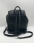 Longchamp Black Cavalcade Leather Backpack