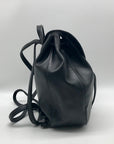 Longchamp Black Cavalcade Leather Backpack