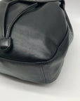 Longchamp Black Cavalcade Leather Backpack