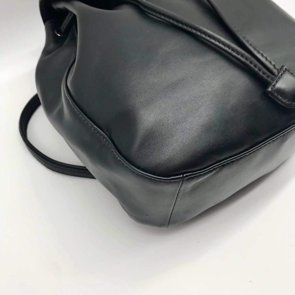 Longchamp Black Cavalcade Leather Backpack