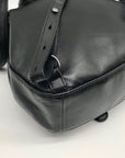 Longchamp Black Cavalcade Leather Backpack