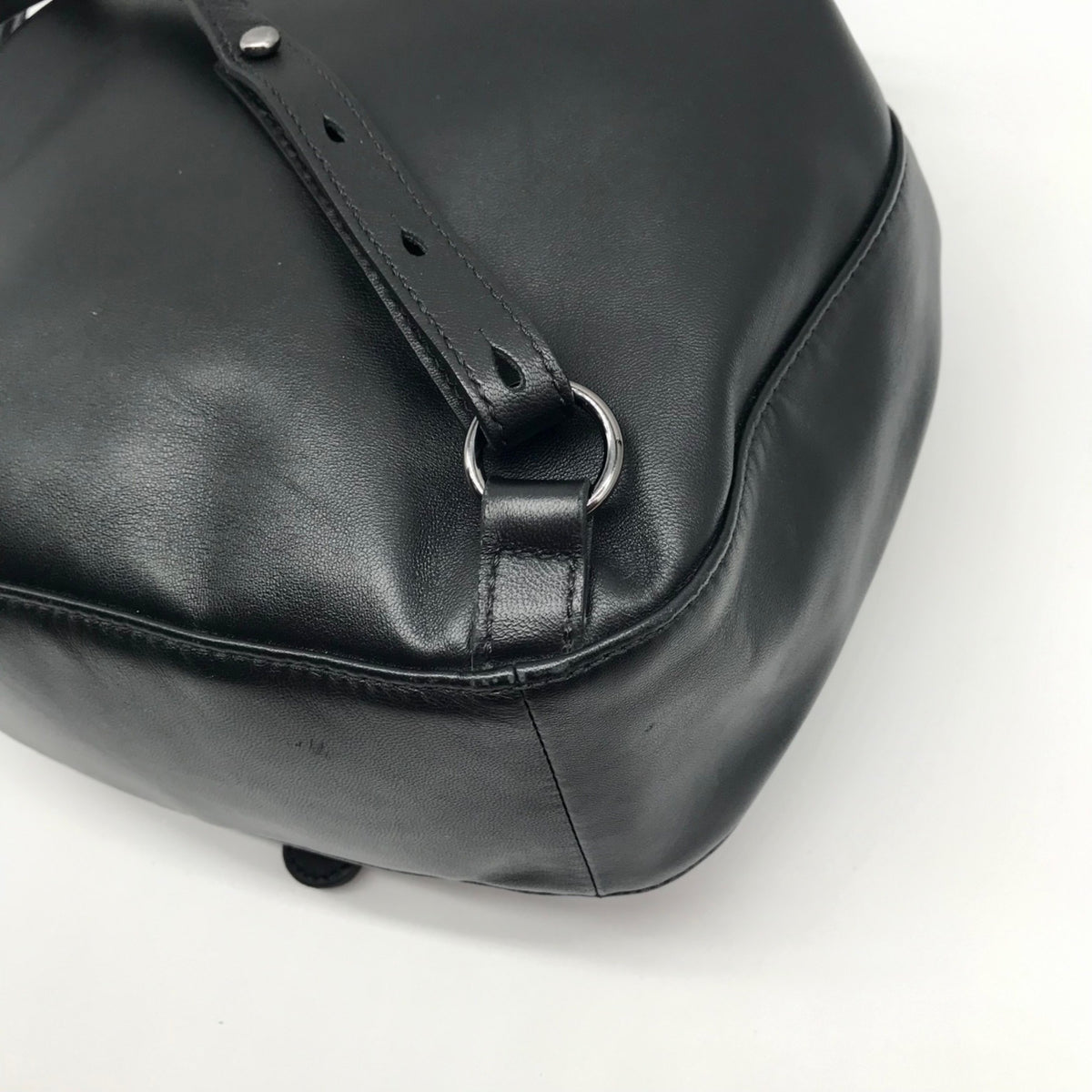 Longchamp Black Cavalcade Leather Backpack