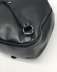 Longchamp Black Cavalcade Leather Backpack