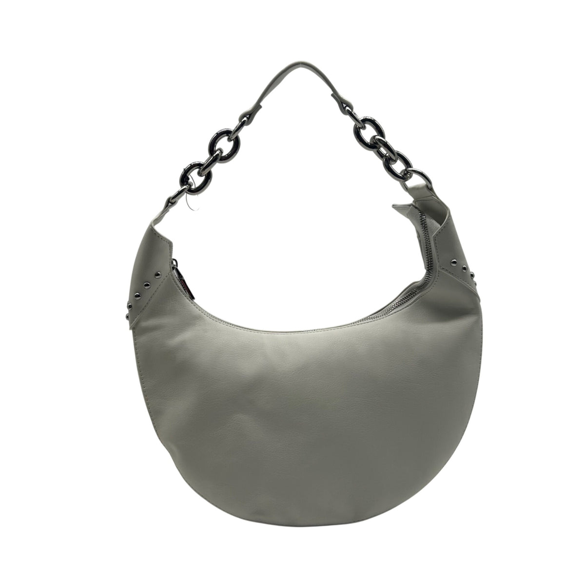 I.N.C. International Concepts Vanilla Faux Leather Giannaa Medium Stud Hobo Bag