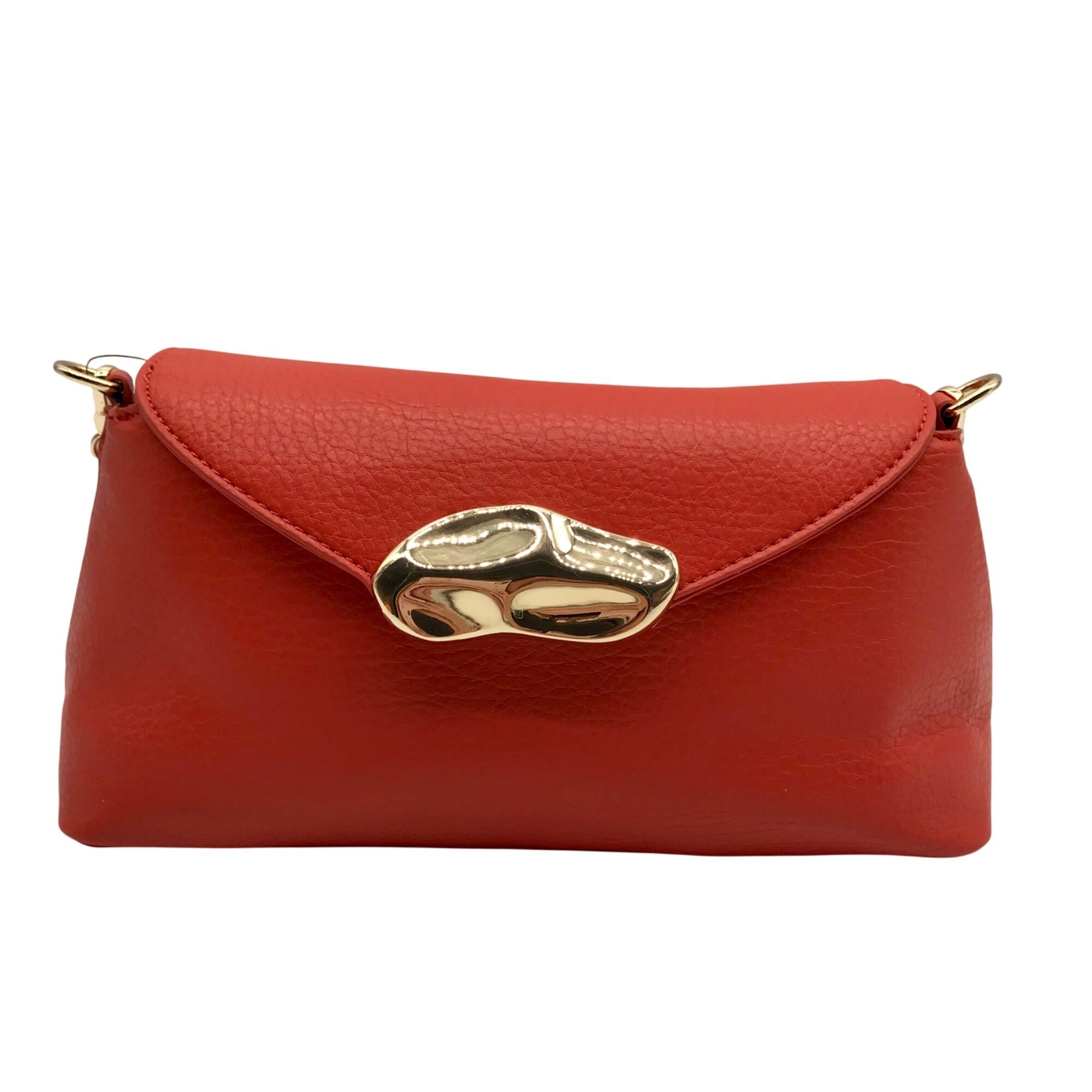 I.N.C. International Concepts Orange Avahh Sculpted Clutch Bag