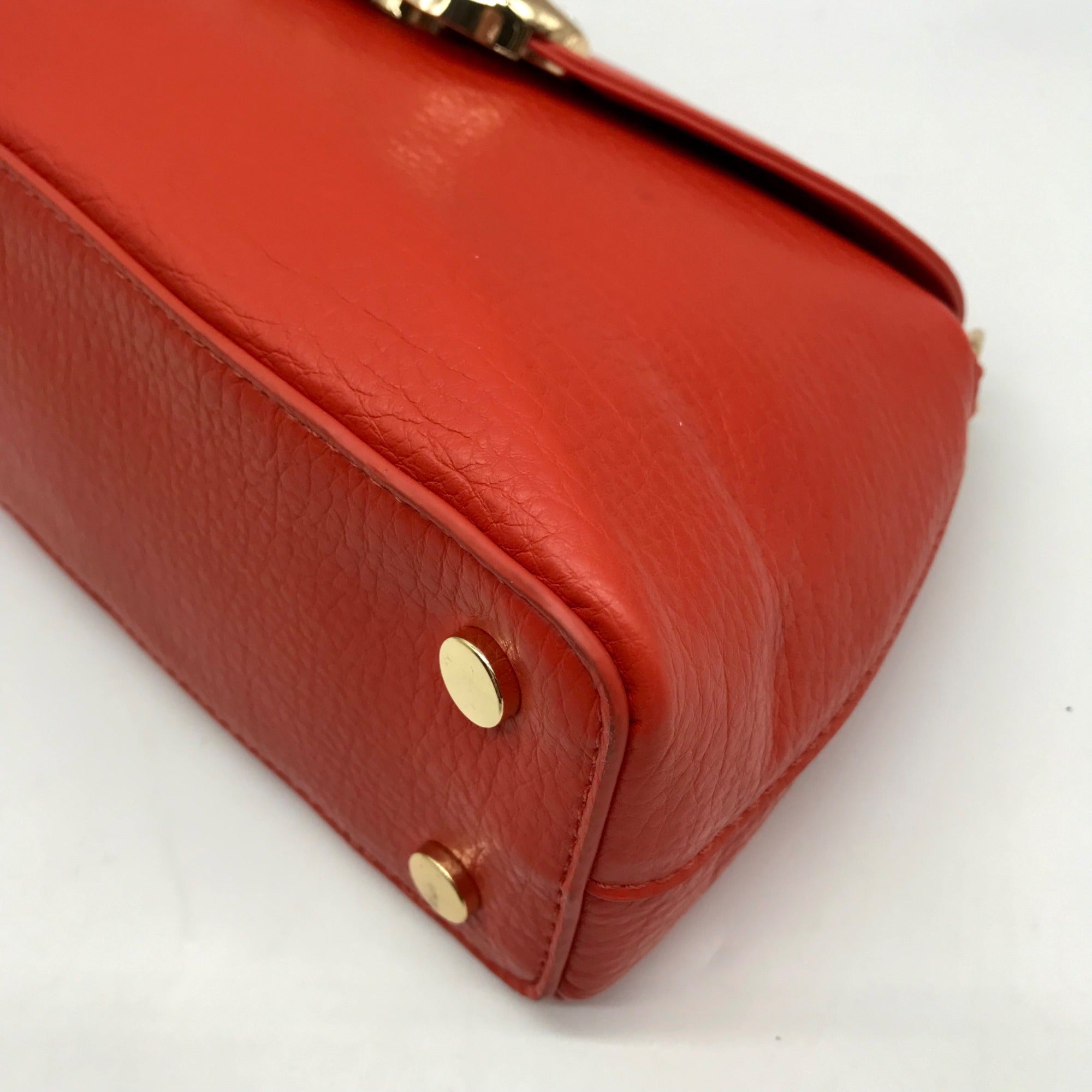 I.N.C. International Concepts Orange Avahh Sculpted Clutch Bag