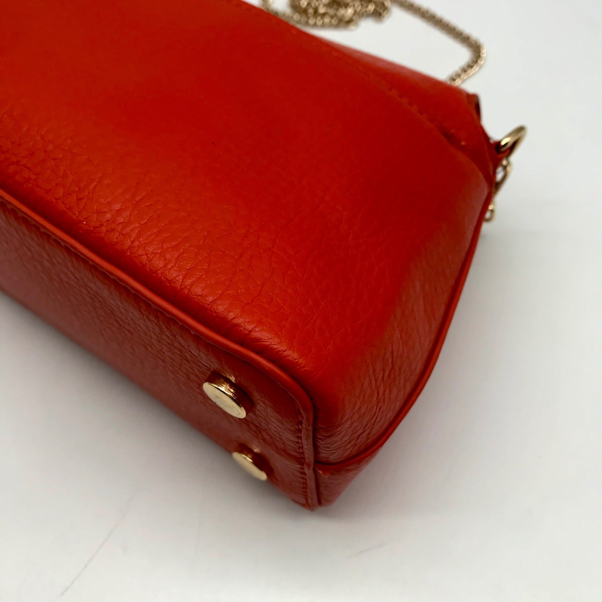 I.N.C. International Concepts Orange Avahh Sculpted Clutch Bag