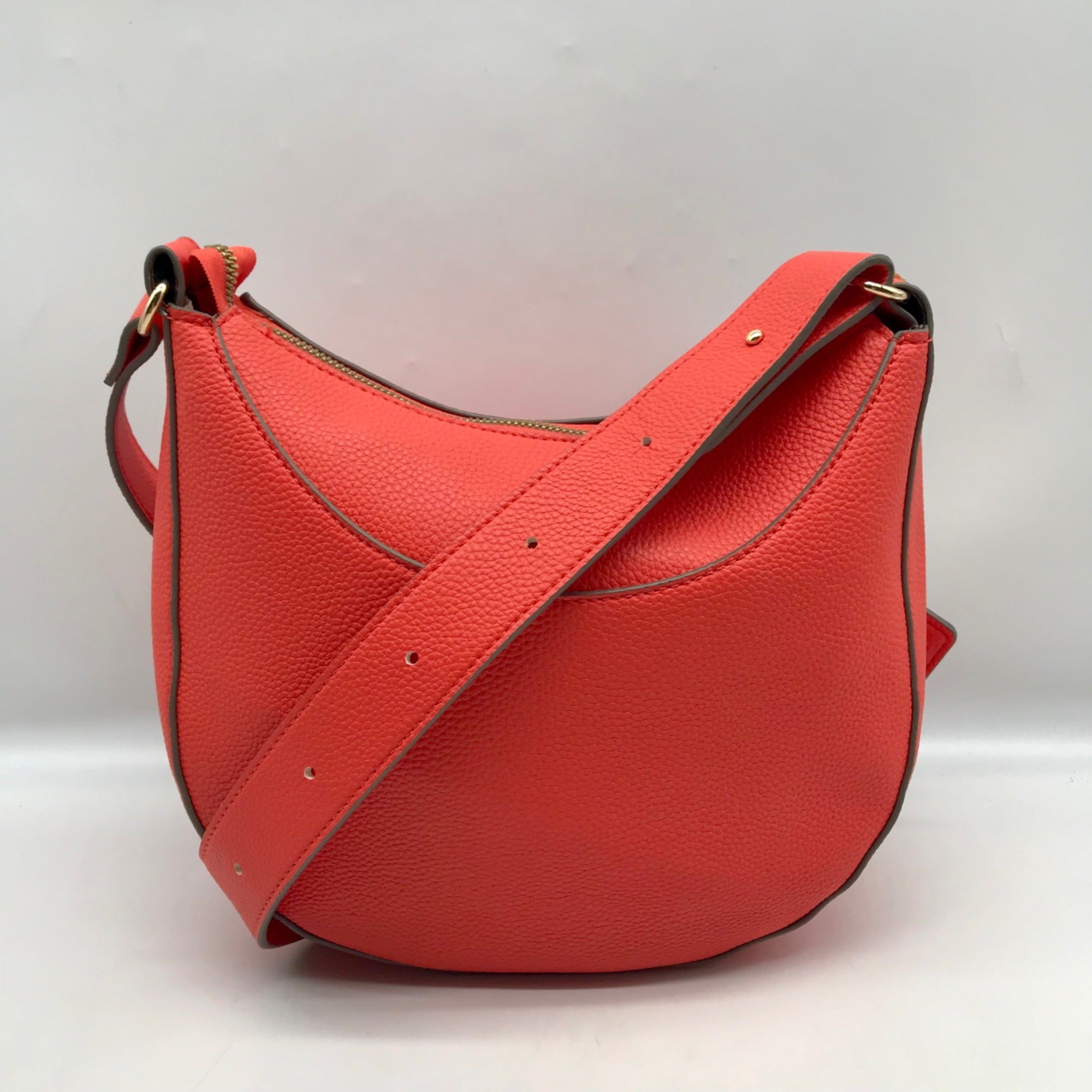 Nanette Leopore Orange Faux Leather Finley Crossbody bag