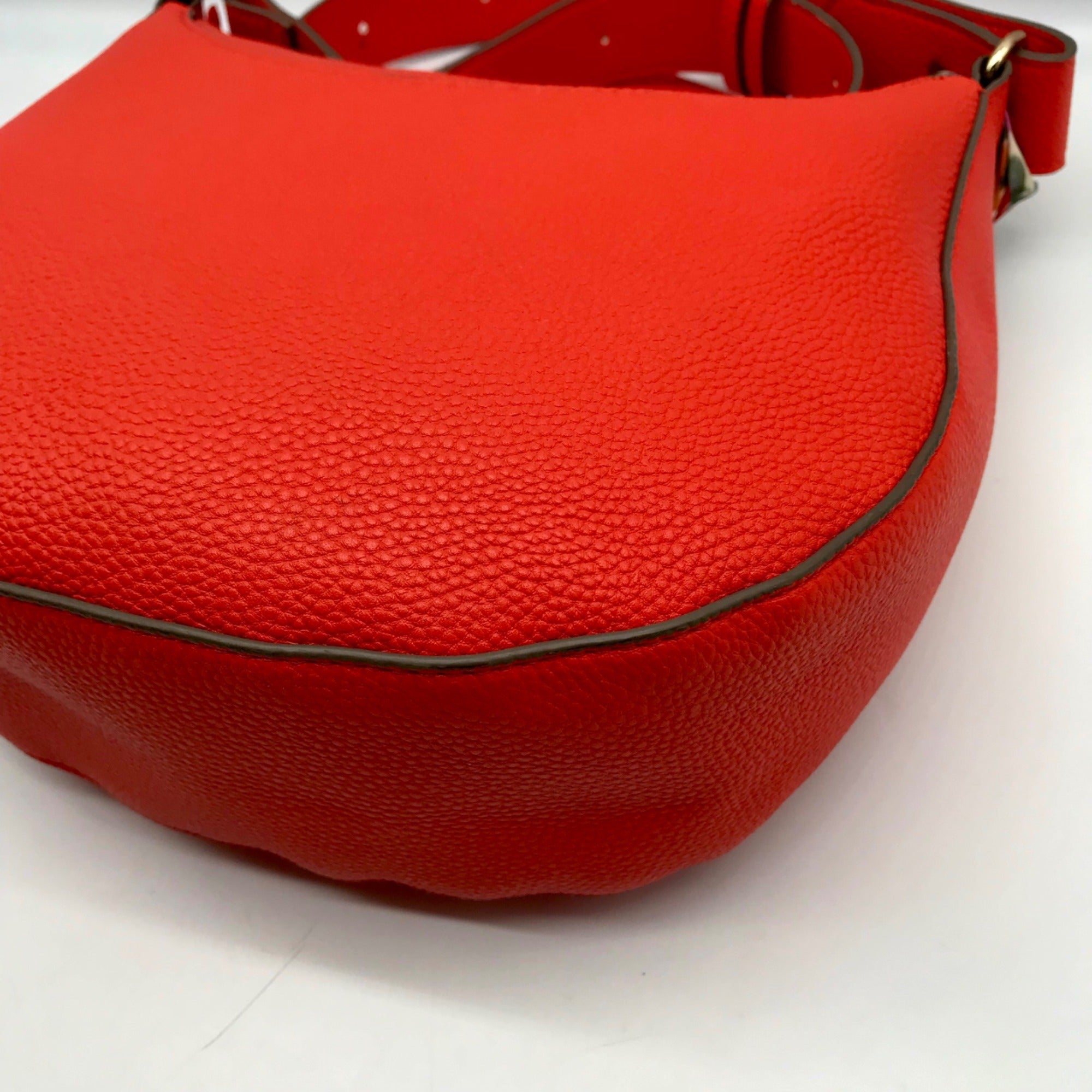 Nanette Leopore Orange Faux Leather Finley Crossbody bag