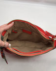 Nanette Leopore Orange Faux Leather Finley Crossbody bag