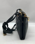 Michael Kors Black Leather Fulton Crossbody Bag