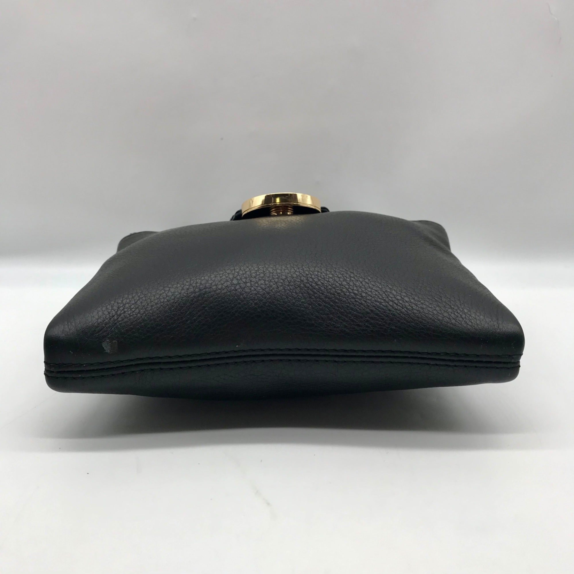 Michael Kors Black Leather Fulton Crossbody Bag