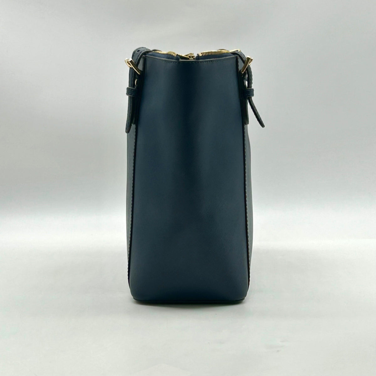 Michael Kors Navy Blue Saffiano Leather Shoulder Bag