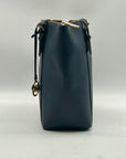 Michael Kors Navy Blue Saffiano Leather Shoulder Bag