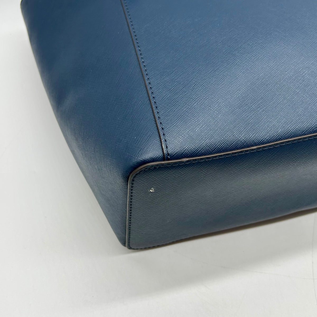 Michael Kors Navy Blue Saffiano Leather Shoulder Bag