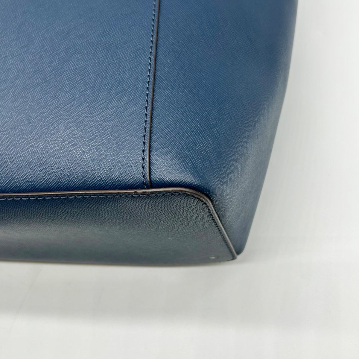 Michael Kors Navy Blue Saffiano Leather Shoulder Bag